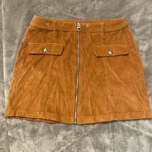 Tan Mini skirt from Bershka